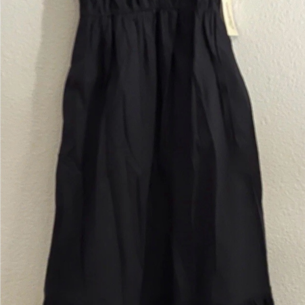 Universal Thread Flutter Cap Sleeve Tiered Maxi Black Size XS